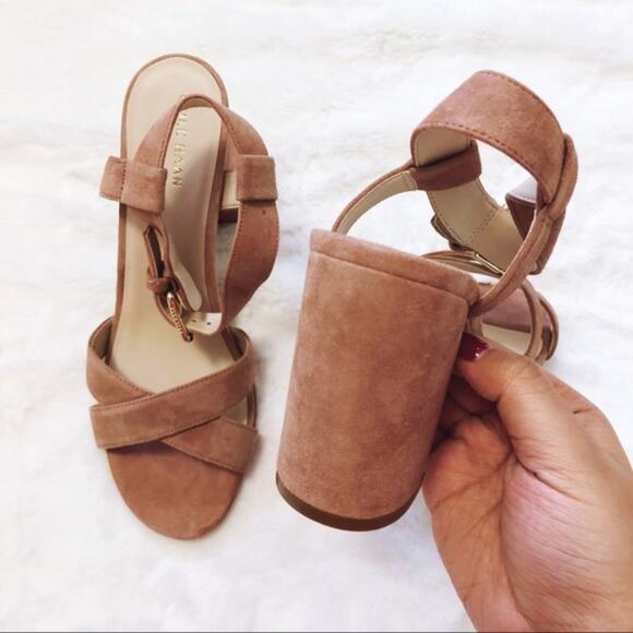 Cole Haan Kadi Mocha Tan Block-Heel Sandals - Picture 7 of 7